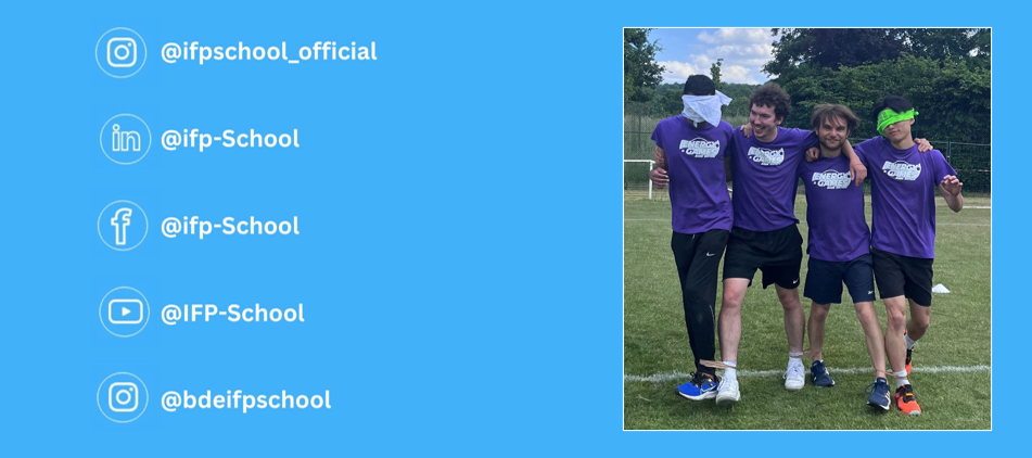 4 students and social media: @ifpschool_official