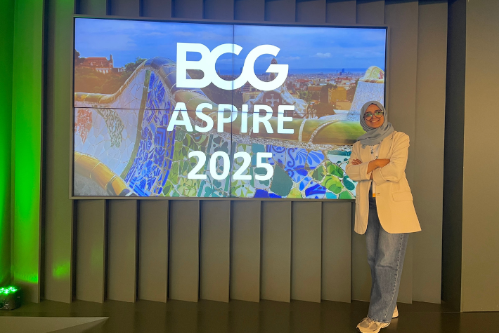 Heba Al-Madhagi au BCG Aspire Workshop