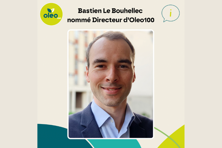 Bastien Le Bouhellec, diplômé d’IFP School, à la tête d’Oleo100
