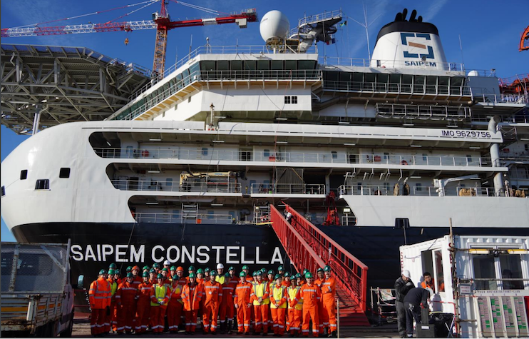 Des élèves d’IFP School sur le « Saipem Constellation »