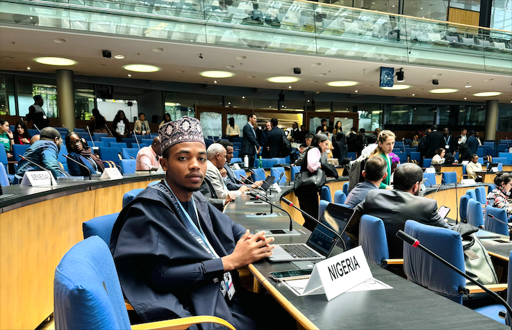 Un élève du programme ETEM à la conférence SB60 de la CCNUCC