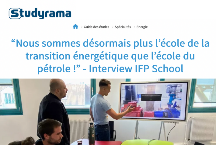 Revue de presse : IFP School dans Studyrama